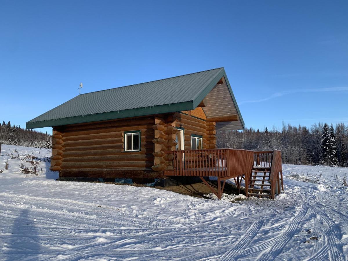 Secluded Log Cabin, 30 Min From Chena Hot Springs Pleasant Valley Esterno foto