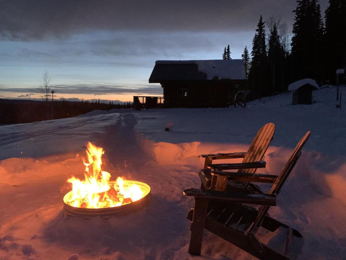 Secluded Log Cabin, 30 Min From Chena Hot Springs Pleasant Valley Esterno foto