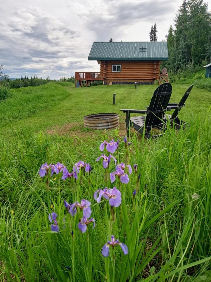 Secluded Log Cabin, 30 Min From Chena Hot Springs Pleasant Valley Esterno foto
