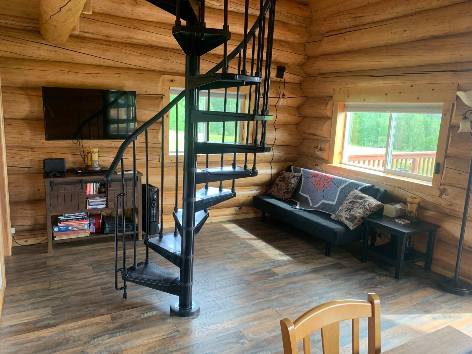 Secluded Log Cabin, 30 Min From Chena Hot Springs Pleasant Valley Esterno foto